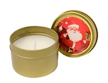 Купить Новогодняя свеча в баночке Счастливого Рождества (4х6) — Фото №1