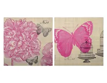 Купить Набор для творчества,Салфетки для декупажа, Пион и бабочка - 2 шт. — Фото №1