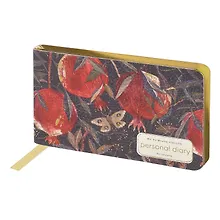 Купить Еженедельник недат. А6 80л "FLORA. ГРАНАТ" карманный, горизонт, иск.кожа, золотой срез, BrunoVisconti — Фото №1