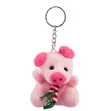 Купить Брелок «Свинка с шарфом», 6 см — Фото №1
