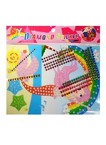 Купить Аппликация стразами Русалочка 1 А4 (15-01248-D17) — Фото №1