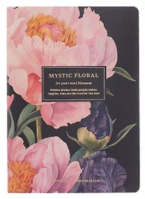 Купить Тетрадь общая «Blossom. Peonies on black», 40 листов в клетку — Фото №1