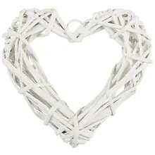 Купить Заготовка из ротанга Сердце, 20*20, белый (2 вида) (11-00500-302520) — Фото №1
