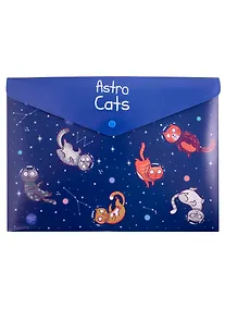 Купить Папка-конверт А4 на кнопке "Astro Cats" — Фото №1