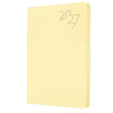 Купить Ежедневник дат. 2027г. А6 176л "Soft Touch" пина колада, иск.кожа, интегр.переплет, тонир.блок, скругл.углы, ляссе, инд.уп — Фото №1