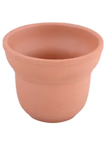 Купить Заготовка для декорирования. Горшочек фигурный (глина красная) — Фото №1