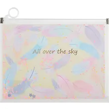 Купить Папка на молнии А5 "Dream feather" с расширением, ассорти — Фото №1