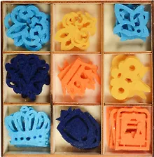 Купить Набор фетровых эл./кор. Короны (45эл/уп) (11-02717-L6) — Фото №1