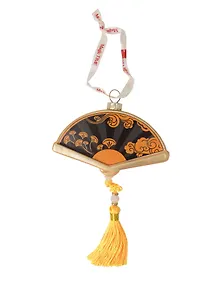 Купить Новогоднее подвесное украшение Веер (стекло) (10x5,8) — Фото №1