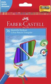 Купить Карандаши цветные Faber-Castell, 36 цветов с точилкой — Фото №1