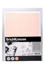 Купить Бумага миллиметровая А4 20л рыжая сетка, пластик.папка, ErichKrause — Фото №1