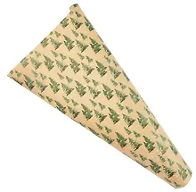 Купить Бумага упаковочная 70*100см "Елочки" крафт, НГ, инд.уп. — Фото №1