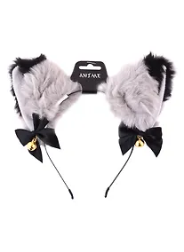 Купить Ободок Аниме Ушки (серые) (иск.мех) (24х20) — Фото №1