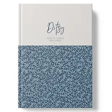 Купить Книга для записей А4 100л кл. "DITSY. Blue Flowers" 7БЦ, глянц.лам, офсет — Фото №1