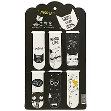 Купить Магнитные закладки «Коты», 6 штук — Фото №1