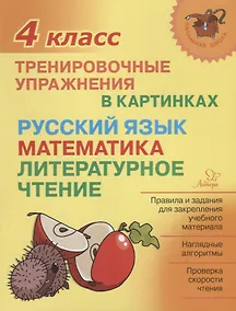 Купить Русский язык математика литературное чтение 4 кл. Тренировочные упражнения в картинках (мНШ) Ушакова — Фото №1