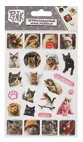Купить Наклейки эпоксидные "Коты" — Фото №1