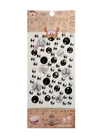 Купить Набор для творчества Наклейки стразы с сюжетами Серый — Фото №1