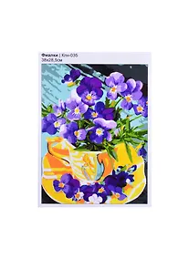Купить Кпн-035 Картина по номерам Фиалки (ПочСебяХуд) (38х28,5 см) (коробка) (LORI) — Фото №1
