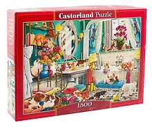 Купить Пазл Castorland, 1500 элементов - Переполох в ванной комнате — Фото №1