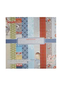 Купить Набор бумаги д/скрапбукинга Однажды Зимой (SCB220605610) (15х15см) (24л.) (170 гр/м) (упаковка) — Фото №1