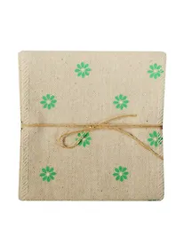 Купить Ткань х/б, 10 см*90 см, зеленые цветочки (в пакете) (11-00530-31) — Фото №1