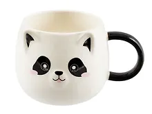 Купить Кружка с ушками Енот эмоции (керамика) (300 мл) (12-08068-931) — Фото №1