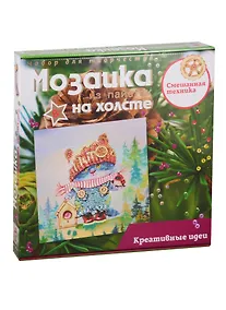 Купить Набор для творчества Мозаика из пайеток на холсте Волшебная мастерская Озорной котенок — Фото №1