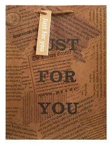 Купить Пакет А3 46*33*10 "Newspaper" нейтр., бум.мат.ламинат — Фото №1