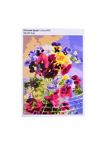 Купить Кпн-043 Картина по номерам Летний букет (ПочСебяХуд) (38х28,5 см) (коробка) (LORI) — Фото №1