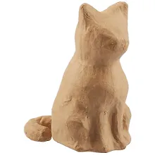 Купить Фигурка из папье-маше  объемная Котенок сидит (мал) 15*12*8 SA214 — Фото №1