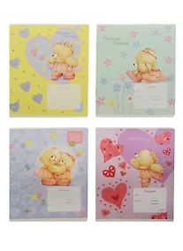 Купить Тетрадь 18л кл. "МАЛЕНЬКАЯ ПРИНЦЕССА" мел.картон, выб.УФ-лак, фольга, ассорти, Forever Friends — Фото №1