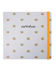 Купить Скетчбук 200*200 80л "Цыплята" 100г/м2, тв.обложка, мат.ламинация, резинка — Фото №1