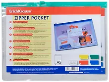 Купить Папка на молнии А5 прозрачная, Erich Krause — Фото №1