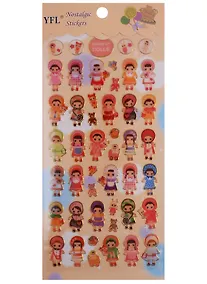 Купить Наклейки бумажные с тиснением Куколка — Фото №1