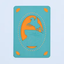 Купить Открытка печатная резная с конвертом Ажурный город (005) — Фото №1