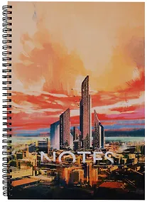 Купить Тетрадь в клетку Listoff, Business city, А4, 80 листов — Фото №1