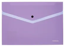 Купить Папка-конверт А4 на кнопке "Manga", пластик, ассорти, — Фото №1