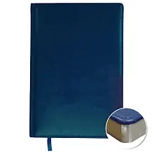 Купить Ежедневник, Эксмо А4 72л. Недатированный Silver Classic. Темно-синий искус. кожа с поролоном ЕКСК1947203 — Фото №1