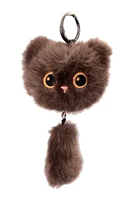 Купить Брелок Котик с хвостиком коричневый (плюш) (17см) (12-81018-202510-SPT-12) — Фото №1