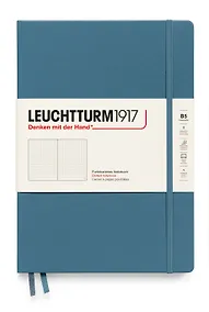 Купить Книга для записей B5, 109 листов в точку "Composition", твердая обложка, Синий камень, Leuchtturm1917 — Фото №1