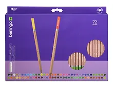 Купить Карандаши цветные 72цв "SuperSoft.Pro" круглые, заточен., к/к, подвес, Berlingo — Фото №1