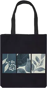 Купить Сумка-шоппер на молнии Листья (38х35) (текстиль, флис) Bookvalno — Фото №1