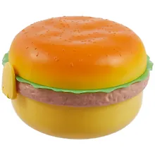 Купить Ланч-бокс Бургер 750 мл с приборами (пластик) (14,7х9,7) — Фото №1