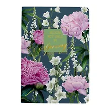 Купить Тетрадь 48л кл. "La Fleur. Spring" карт.обл.,  мат.текст.ламинация, тиснение фольгой, скрепка, ассорти — Фото №1
