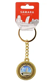 Купить Брелок-канат золотой Стелла Ладья,Герб (металл) (Самара) (127G18K-55-1-55-3) — Фото №1