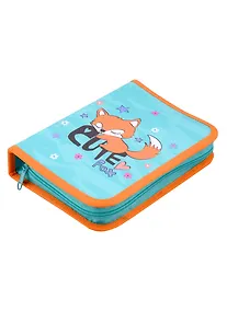 Купить Пенал 1 отделение "Лисёнок" 20*14см, молния, ткань, 2 откидные планки — Фото №1