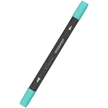 Купить Маркер акварельный "Сонет", двухсторон., кисть и тонкий наконечник, изумрудн.зеленый, сонет — Фото №1