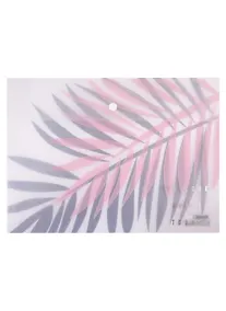 Купить Папка-конверт А4 на кнопке "Тропики" пластик, ассорти — Фото №1