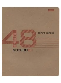 Купить Тетрадь в клетку Hatber, Craft, 48 листов, в ассортименте — Фото №1